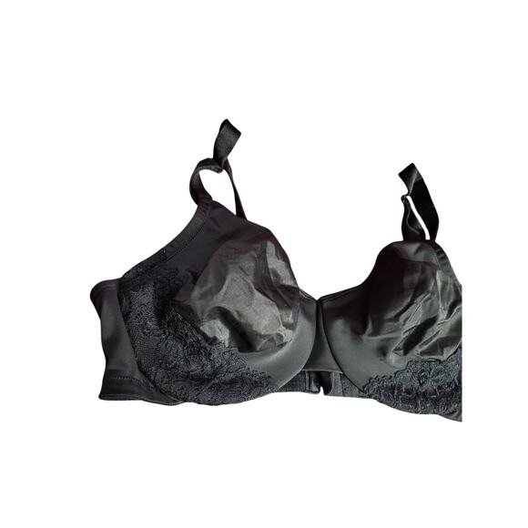 Olga Bra 40C Womens Black Underwired Full Coverage Adjustable Straps - Picture 2 of 5